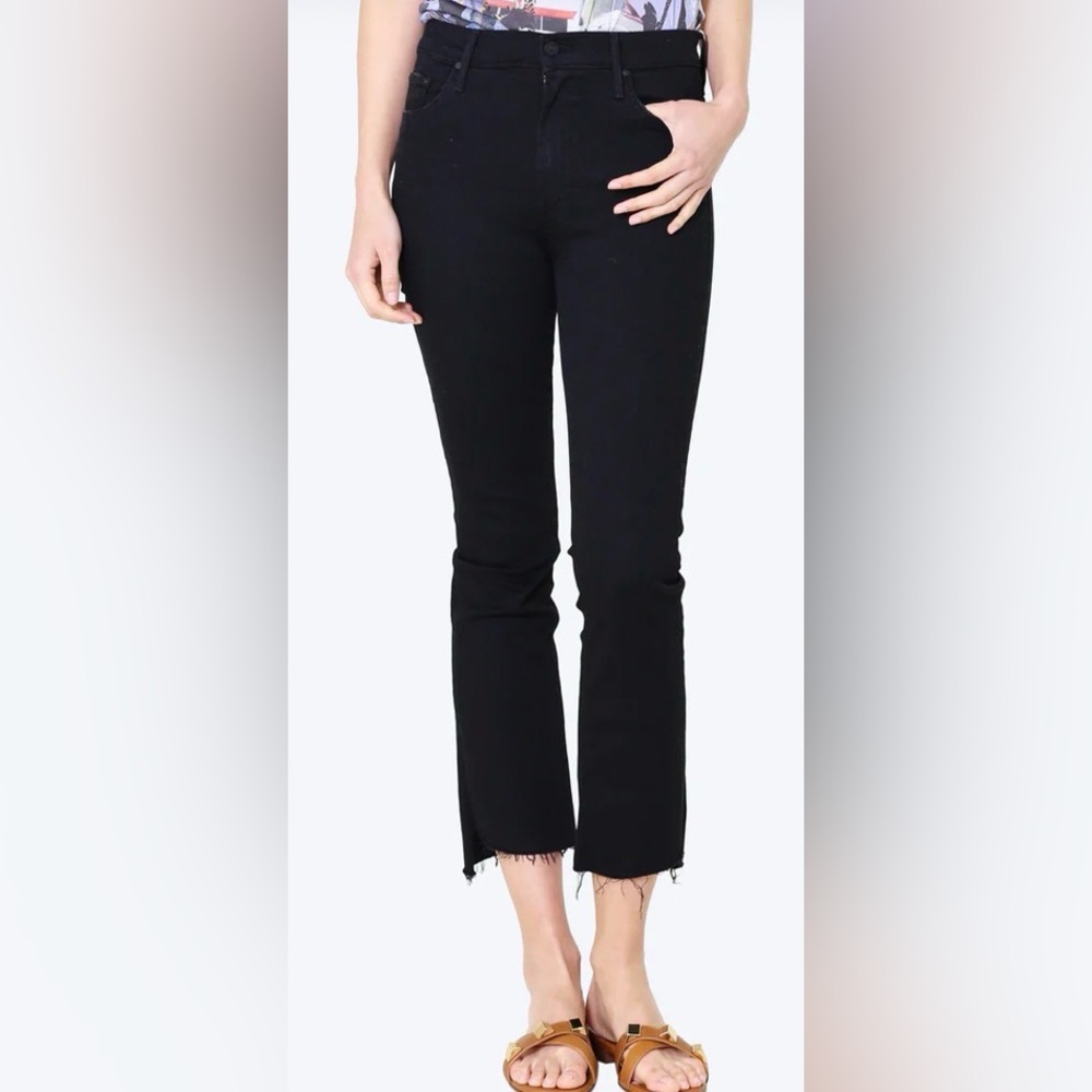 MOTHER INSIDER CROP STEP FRAY JEANS
